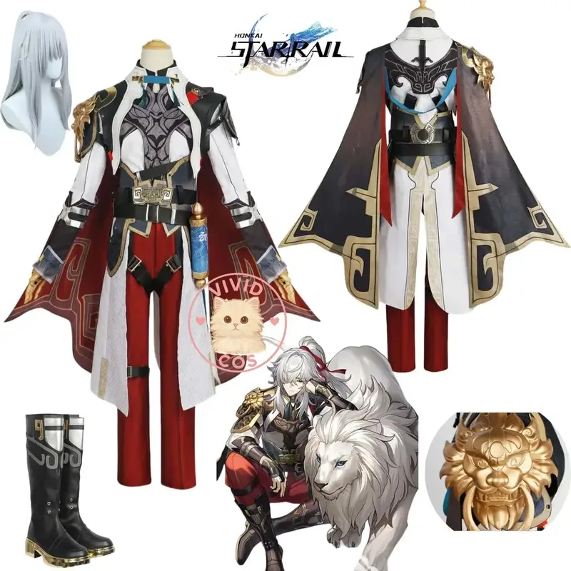 

Игра Honkai: Star Rail Косплей Аниме Цзин Юань Костюм Love Live Ролевая игра Одежда для вечеринок Модная униформа для мужчин Женский парик для взрослых