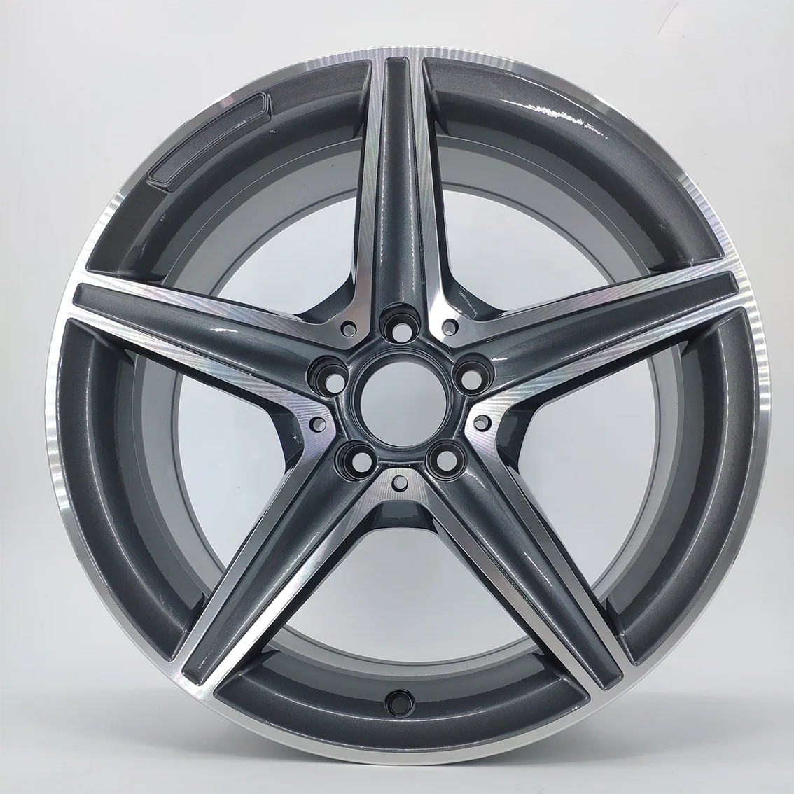 Factory price 18*8j 5 Split Spoke car wheels, Casting,PCD 5X112 OEM SUV 4X4 alloy wheel rims fit for Benz AMG Car