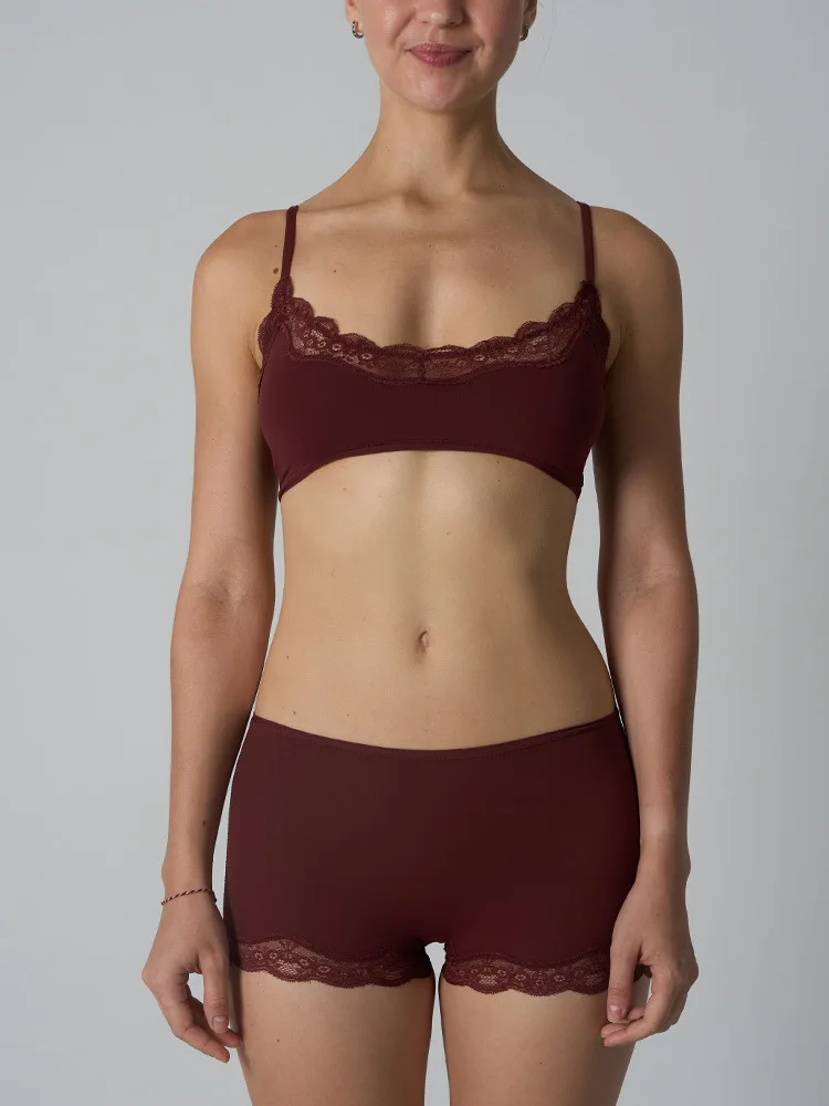 Lace Wireless Bralette Women's Underwear Set Breathable Sensation No Padded Full Coverage Summer Collection Chinese Brand