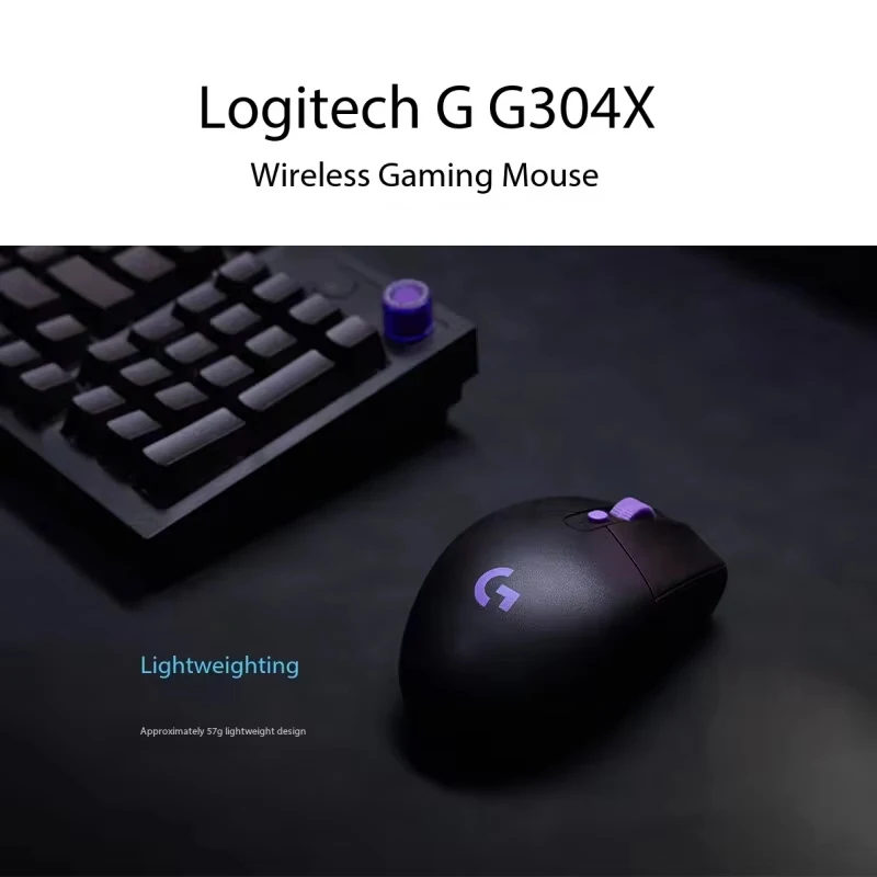 Logitech G304X Lightspeed Wireless Mouse 57g Lightweight Dual Mode Macro 6 Buttons Hero 25K Sensor 25600 DPI Optical Gamer Mouse image 3