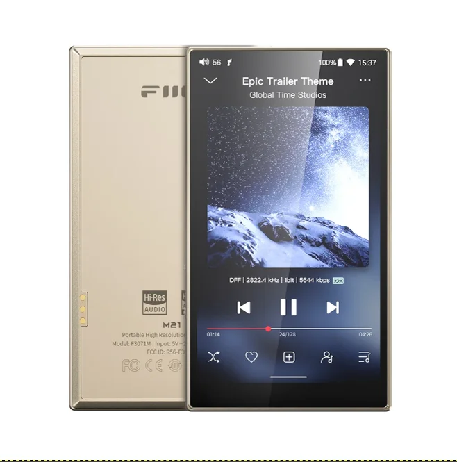مشغل موسيقى FiiO Android 13 Hi-Res M21 MP3 مع Snapdragon 680، CS43198*4 DAC