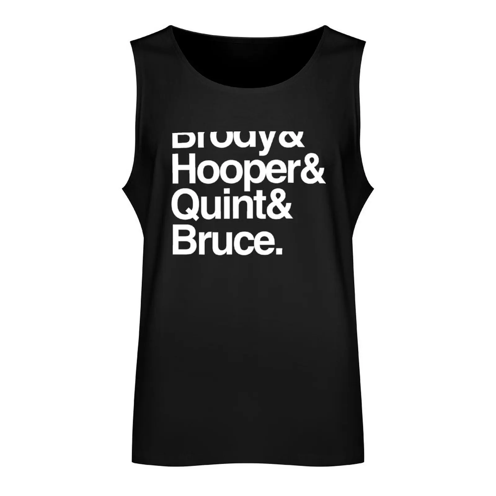 Jaws - Brody and Hooper and Quint and Bruce Tank Top t shirt gym clothes for man t-shirts for Men's gym Vest