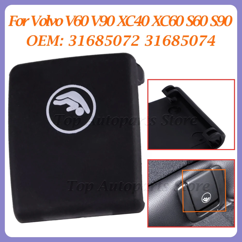 31685072 31685074 Rear Child Seat Isofix Mount Cap For Volvo V60 XC40 XC60 S90 Rear Seat Hook ISOFIX Cover Child Restraint