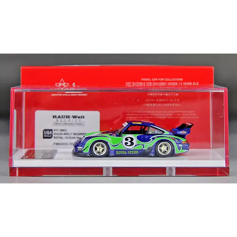 Stock FuelMe Scala 1:64 911 964 993 Rwb Modello di auto in resina Classici Regalo souvenir per adulti Display statico