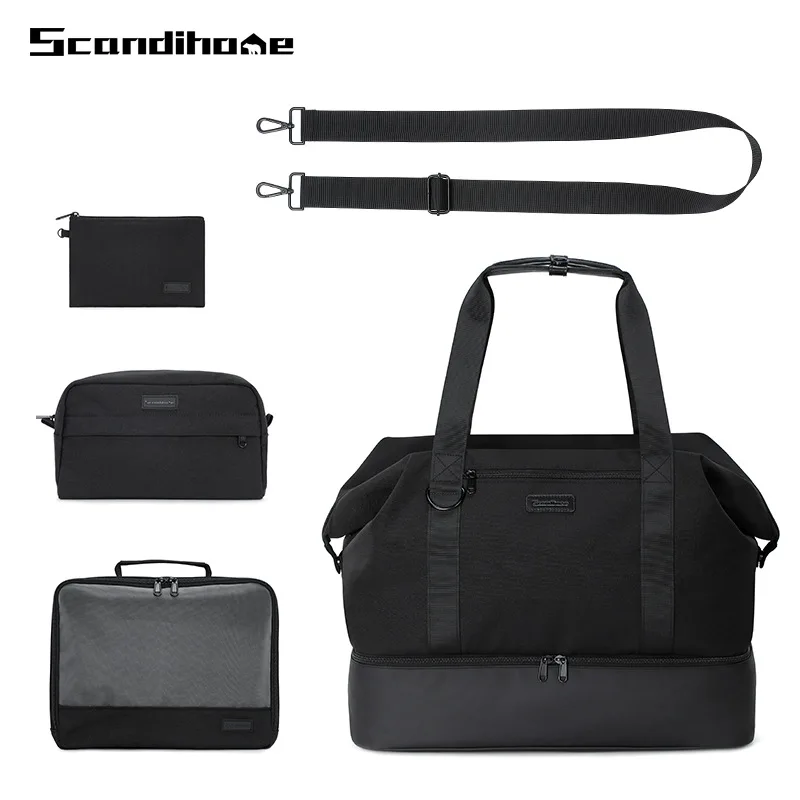 

Travel Bags Hand Luggage Large-Capacity Dry-Wet Separation Sports Fitness Bag Short-Distance Travel Package Duffel Bag