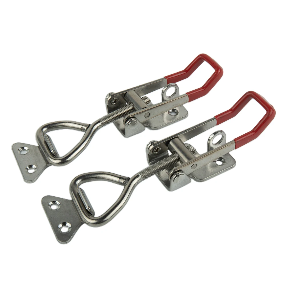 

2 шт. регулируемый тумблерный зажим из нержавеющей стали 2 шт. регулируемая пряжка коробки дверной болт зажим тумблерный зажим зажим из нержавеющей стали