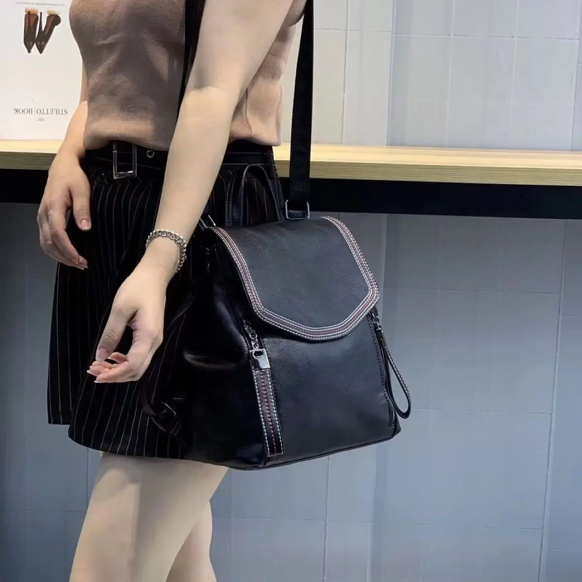 2026 новые модные женские рюкзаки из натуральной кожи, роскошный брендовый женский повседневный рюкзак из натуральной кожи для девочек и студентов