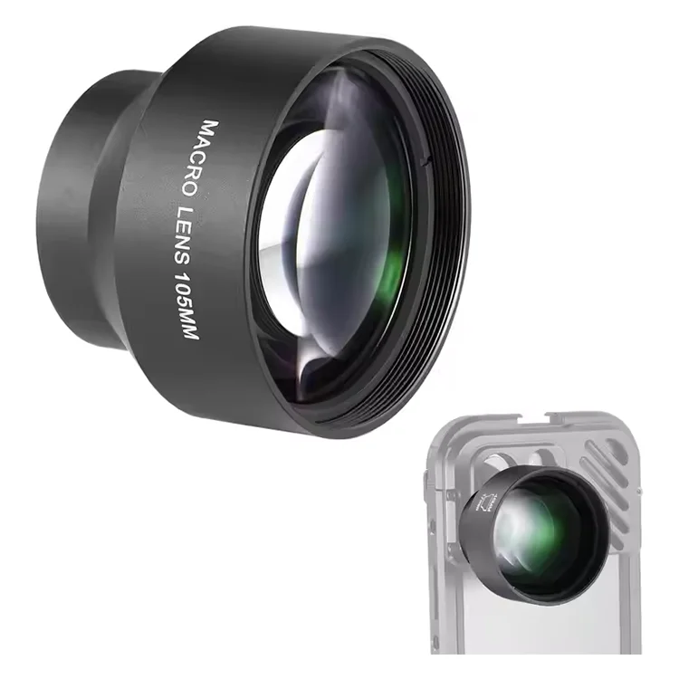 

NEEWER 105mm HD Macro Lens for 17mm Thread Lens Backplane Compatible with Phone Cage Case with 17 mm Lens Adapter LS-26