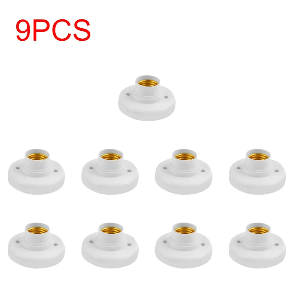 1-20 Stuks 220V E27 Schroeflamp Standaard Gloeilamp Socket Houder Adapter Basissap Socket Wit Plafond Lamp Lamp Bevestigingsbasis - afbeelding 1