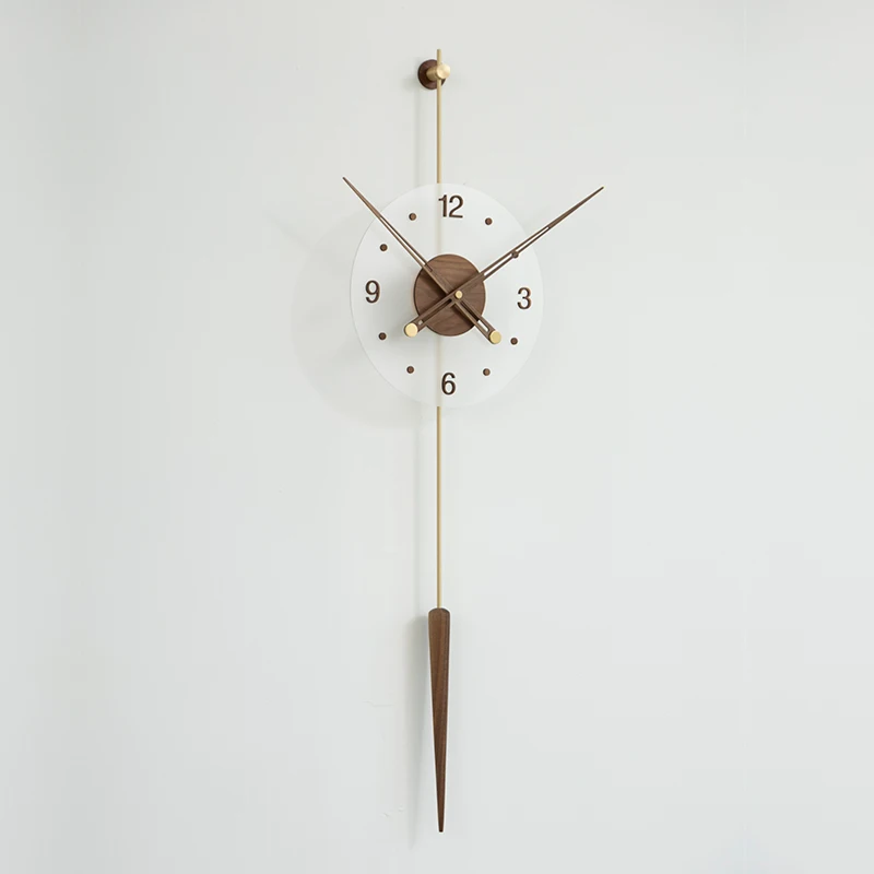 Simple Luxurious Clock Wall Art Italian Style Creative Aesthetic Wall Clock Mov…