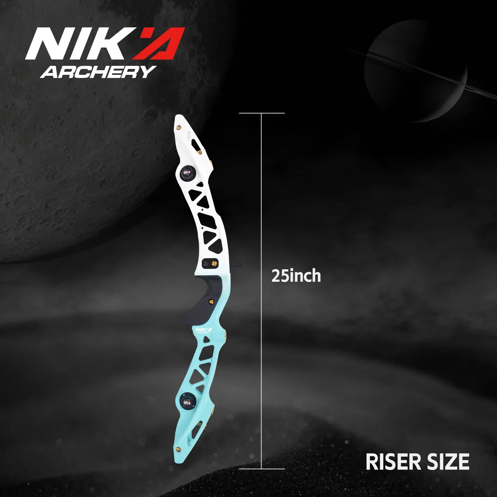 

Nika Archery ET-19 25inch Magnesium Alloy RH ILF Recurve Bow Riser Bow Handle Riser Recurve Bow Archery Shotting Outdoor Sport