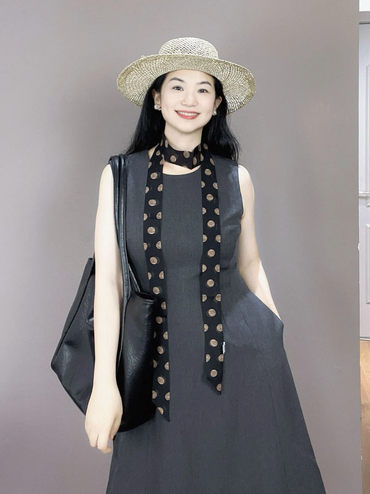 黒の水玉模様のシルクスカーフ女性のファッショナブルなネクタイ装飾サッシュマルベリーシルクロング長方形ベルト夏秋春