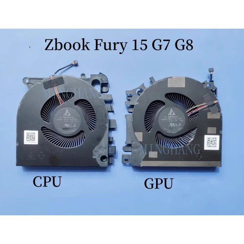 

Новый вентилятор охлаждения CPU/GPU для HP ZBook Fury 15 G7 G8 ND75C52-19L05 ND75C53-19L06