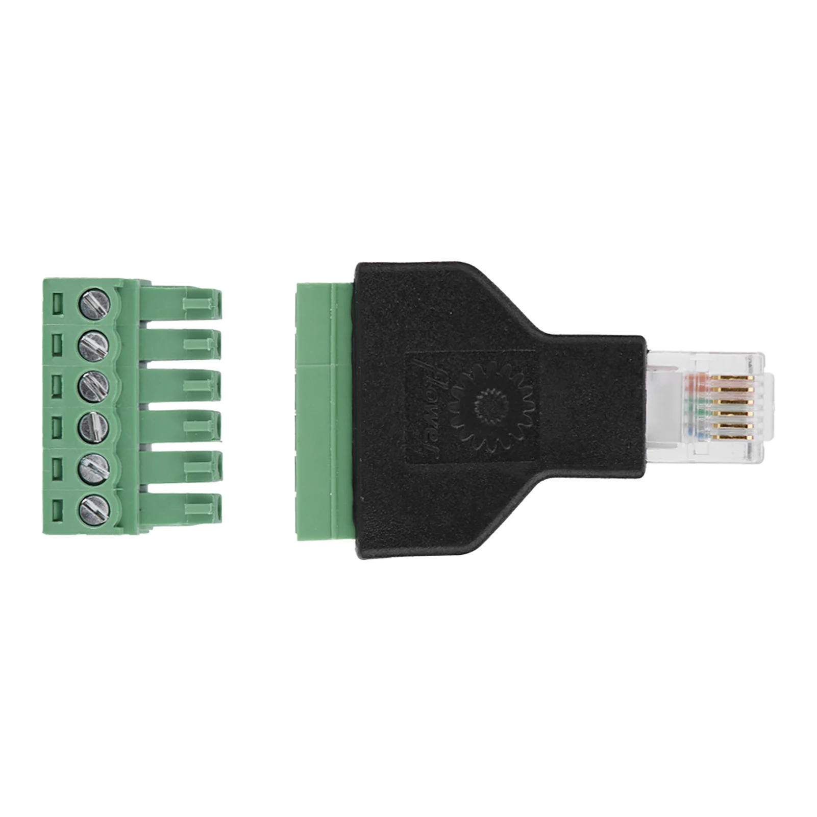 1 Buah Konektor Adaptor Terminal Sekrup 6 Pin Jantan ke Ethernet RJ12 6P6C