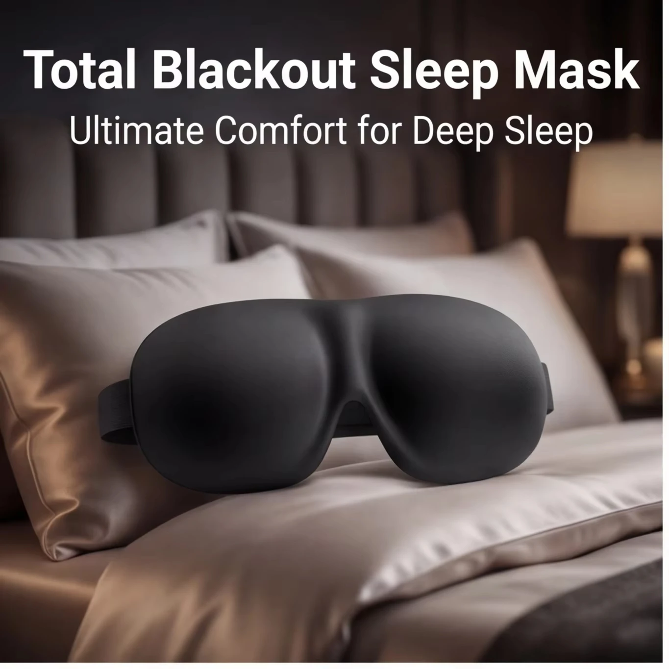 3D Sleep Mask Sleeping Aid Soft Memory Foam Eye Cover Blockout Light Adjustable Strap Blindfold For Travel Eye Covers New 2026