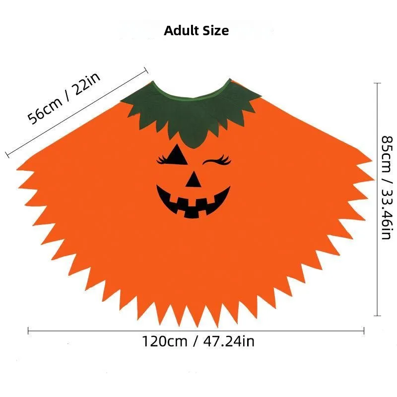 loween Costume da zucca Mantello per adulti e bambini loween Par Costume een Palcoscenico nazionale tradizionale da donna...