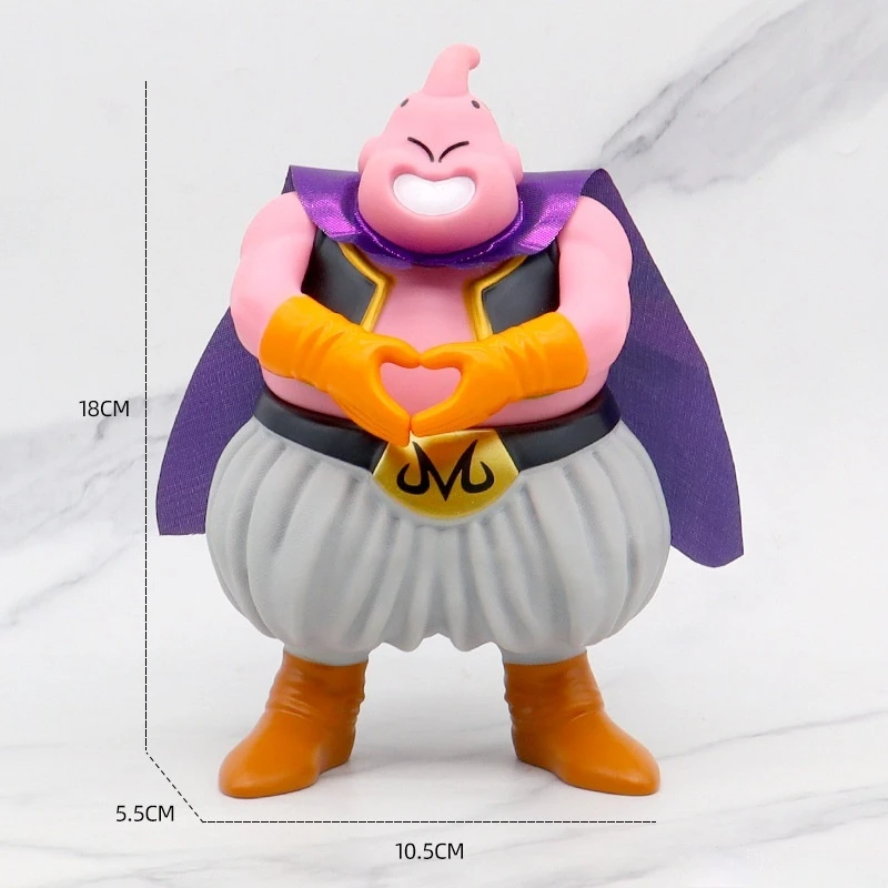 18 cm Dragon Ball Buu Anime Figura Fat Majin Buu Action Figurine Modelli in PVC Gk Statua Giocattolo da collezione Ornamento Bambola Regalo di compleanno