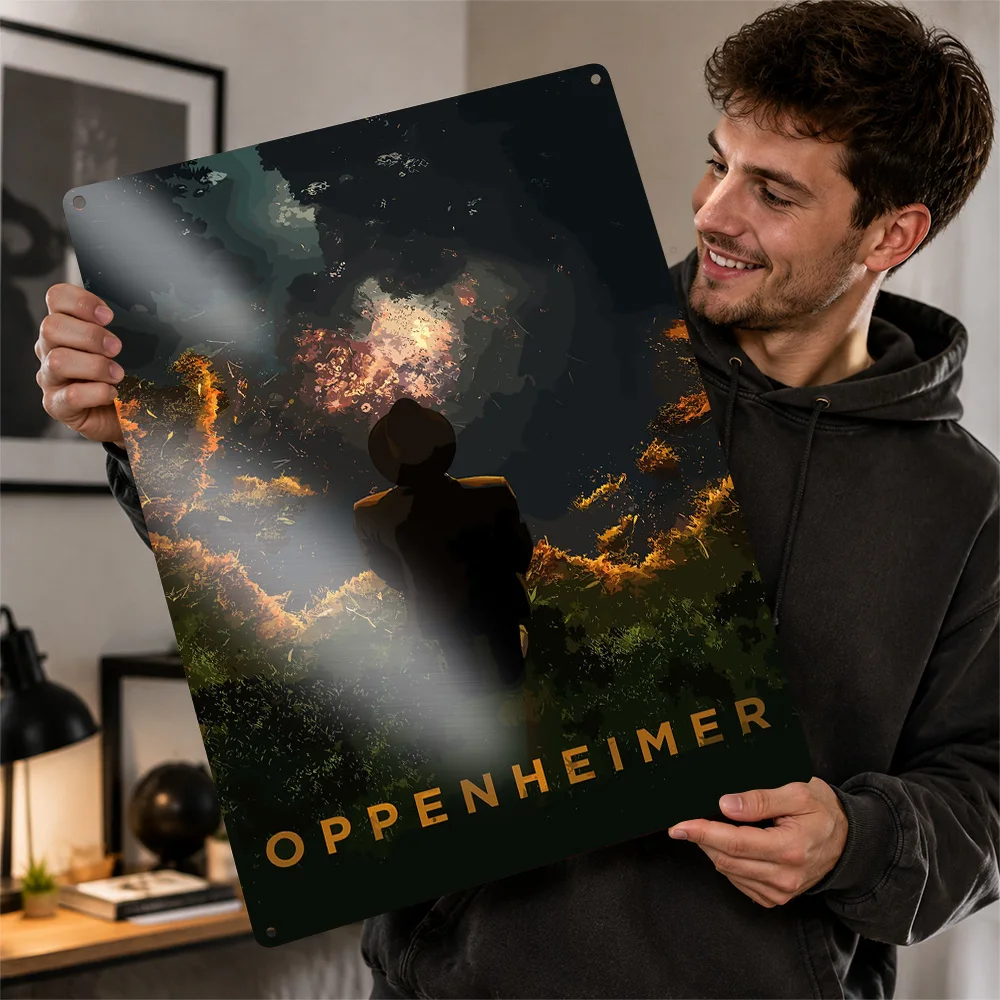 Oppenheimer Metal Poster Perfect Gift for Fans Lovers Customized Wall Art Metal Sign for Office Decor Room Article Decoration