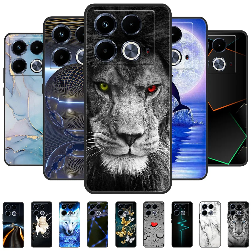 For Infinix Note 40 Case animal Silicone Soft TPU Back Covers For Infinix Note 40 Pro 4G 5G 40 Pro Plus Case Protective Funda