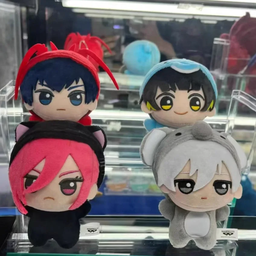 Blue Lock Animal Chibi Plush Keychain 10cm Cute Isagi Bachira Nagi Reo Chigiri Rin Cosplay Animal Costume Stuffed Doll Cartoon