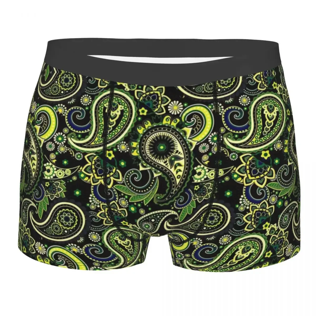 Paisley Drawing Men's Boxer Briefs Shorts Men Underpants Cartoon Anime Funny Men's Panties Soft Underwear For Men