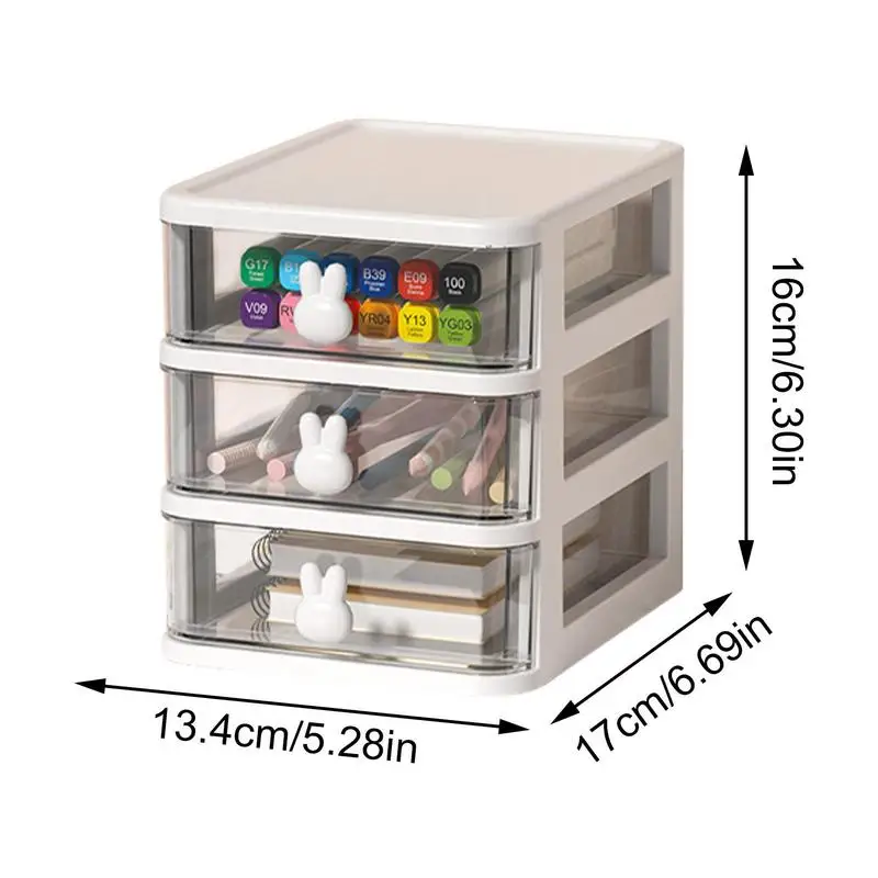 Imagem -06 - Pequeno Organizador de Mesa com Gaveta Camada Limpar Mesa de Maquiagem Cosméticos Desktop Storage Drawers For Arts Crafts