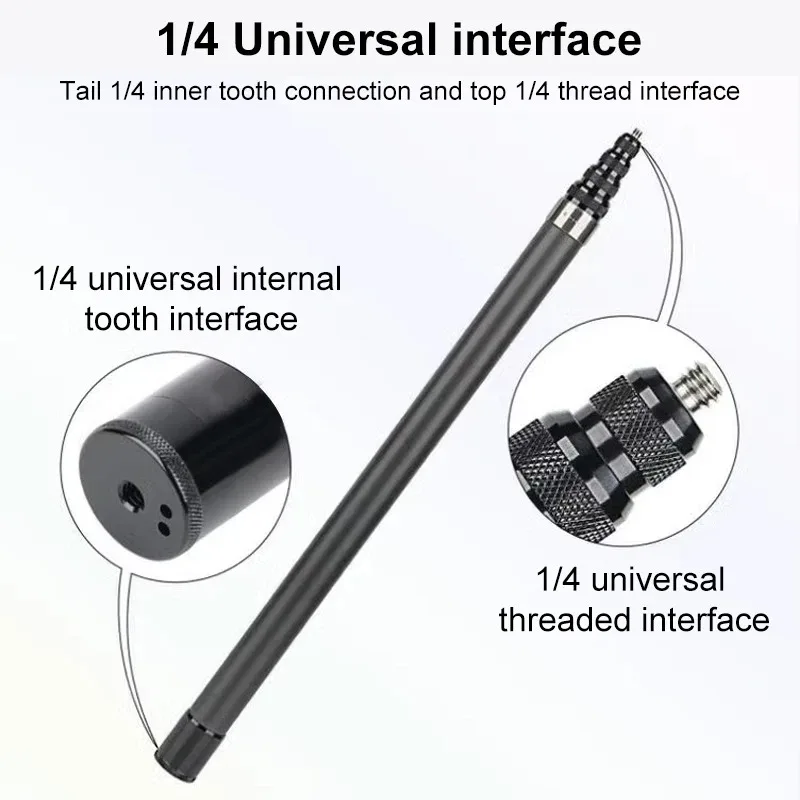 3M Carbon Fiber Scalable Monopod  Extended Edition Invisible Selfie Stick For Insta360 X3 X2 For Go Pro 9 10 11 12 Stick Tripod