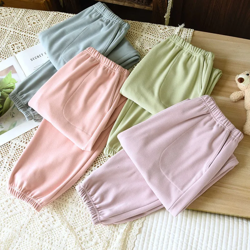 

Пижамные штаны, новые утепленные осенне-зимние пижамы, пижамные штаны, штаны для сна, повседневная одежда для дома, женская домашняя одежда, брюки