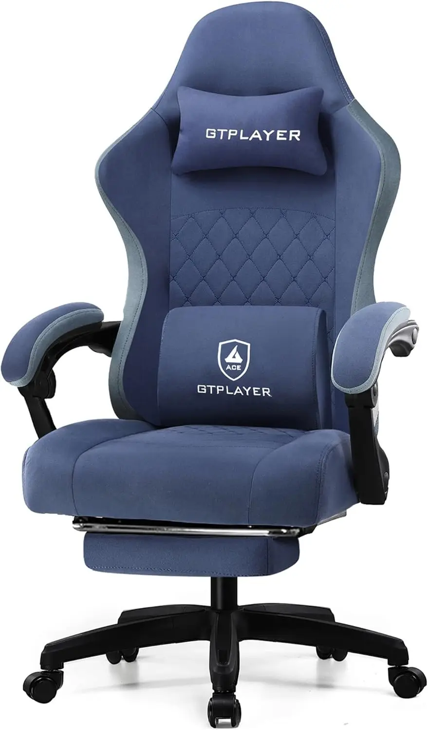 

Gaming Chair, Computer Office Chair With Pocket Spring Cushion, Linkage Armrests And Footrest, High Ba Ergonomic Computer Chair