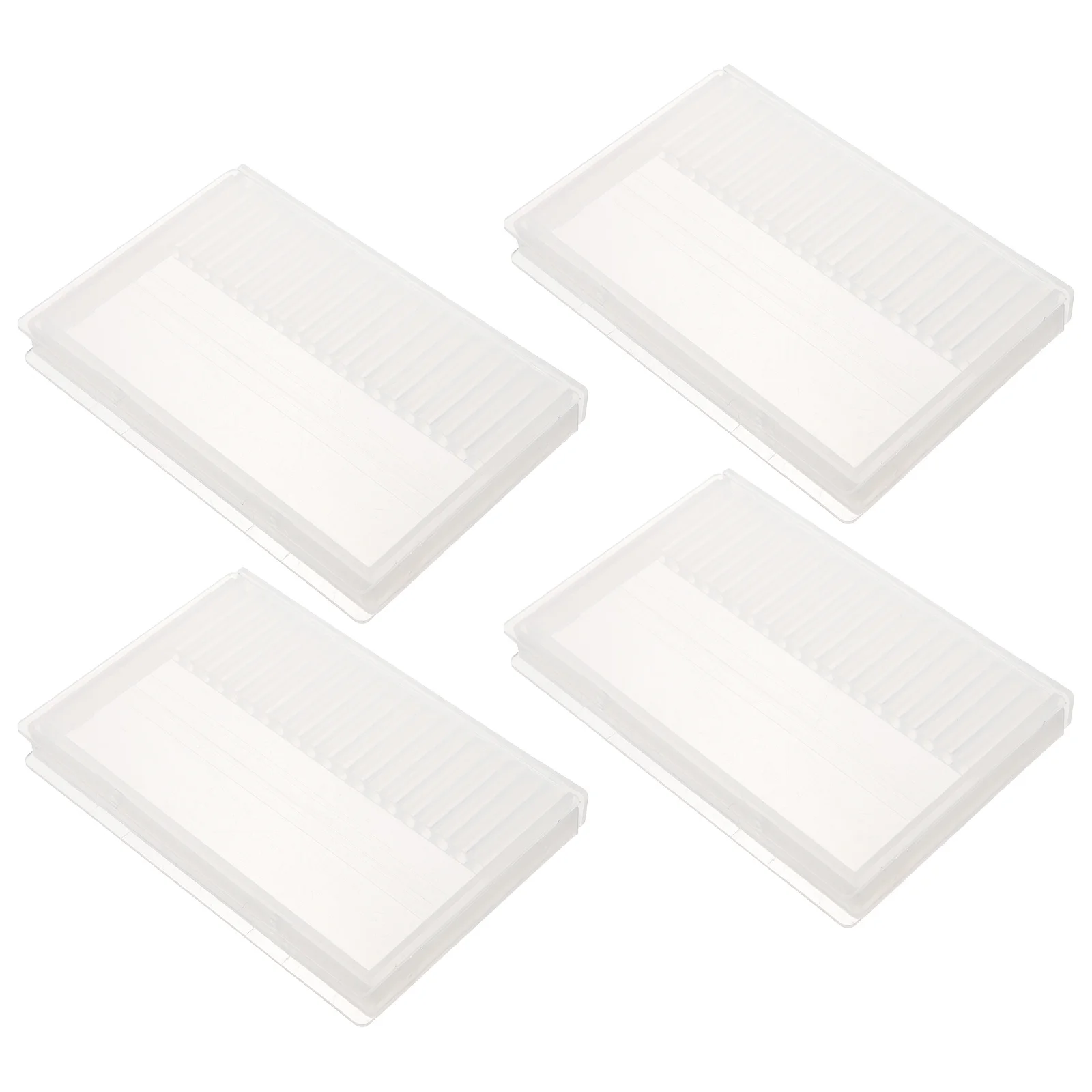 

4pcs Nail Bits Storage Box Durable Grinding Head Manicure Polishing Heads Organizer Organizer Manicure Nail Art Salon Tool