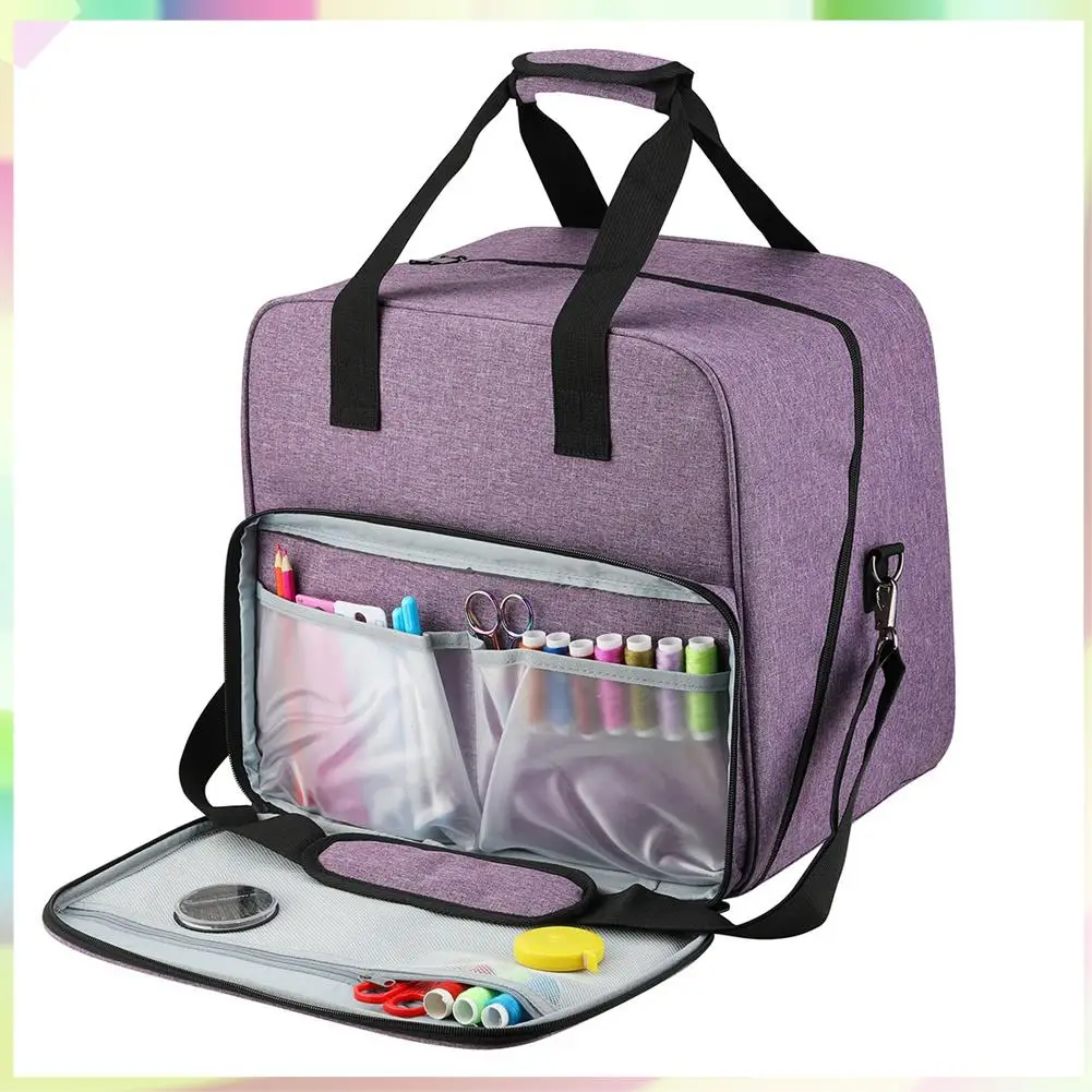 

B23B Large Sewing Machine Bag Storage Bag Tote Multi-Functional Portable Organizer Bag For Sewing Accessories