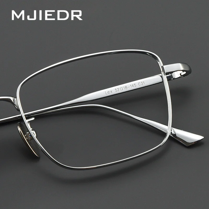 

High Quality Titanium Optical Computer Glasses Frame Men Women Vintage Ultralight Rectangle Eyeglasses Luxury Brand Eyewear