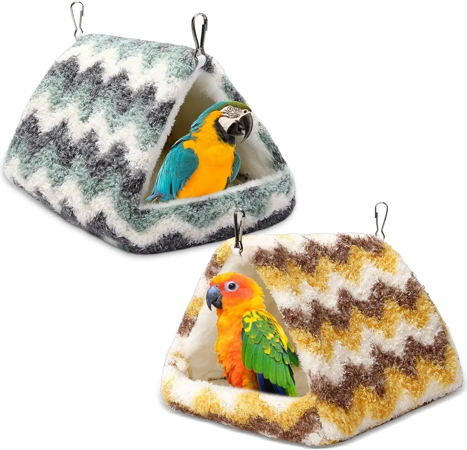 

2 Pa Bird Nest House, Hanging Hammo Fluffy Parrots Bird Bed For Cage Bird Plush Nest Toy For Parrot Aw Budgies Eclectus
