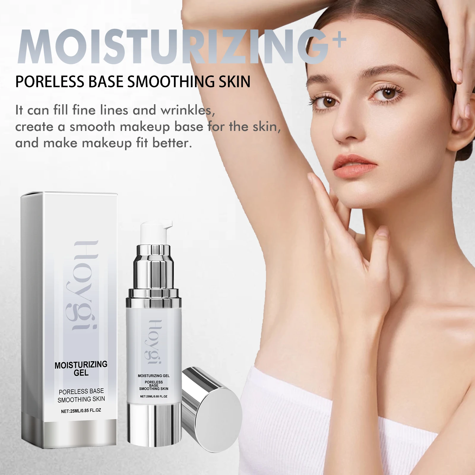 برايمر للوجه، مكياج مسام غير مرئية للتحكم في الزيوت، خطوط رفيعة ناعمة لتفتيح تصحيح لون البشرة، برايمر مرطب منعش