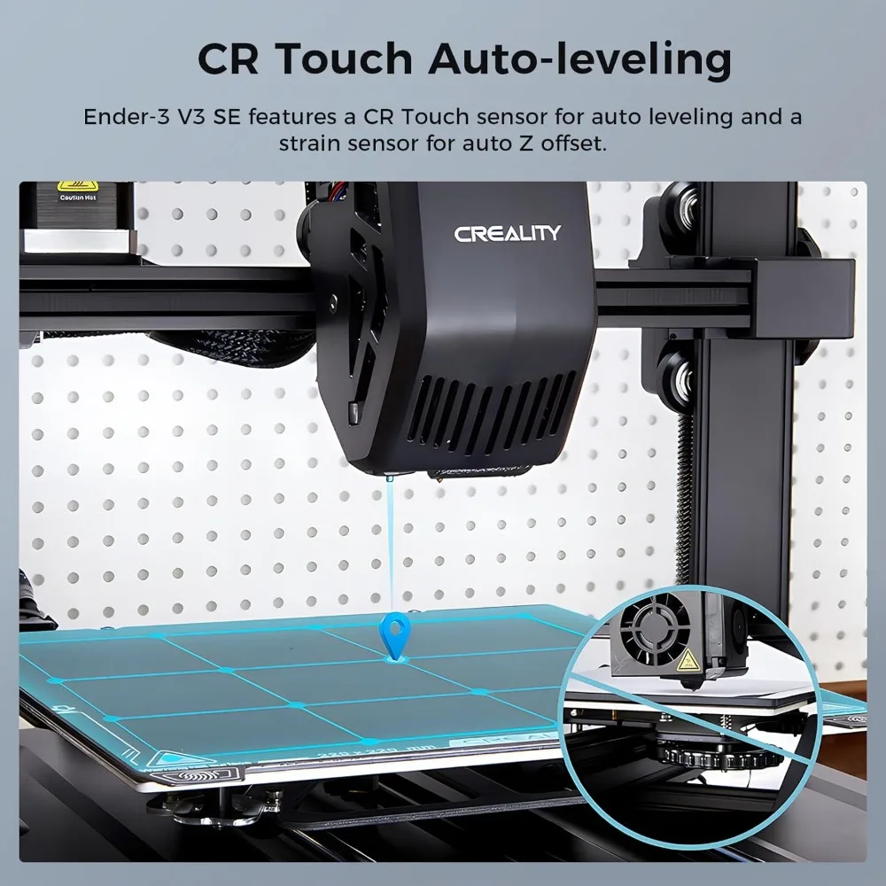 Filament Loading and Unloading, Sprite Direct Extruder CR Touch Auto Leveling Dual Z-axis 8.66x8.66x9.84 inch