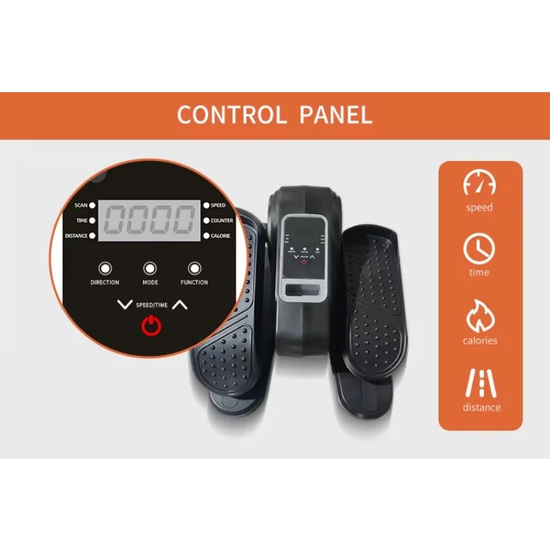 Gran oferta 2025, equipo de ejercicio corporal, máquina elíptica con Material de acero de goma, rodillera, ruedas para entrenamiento de piernas