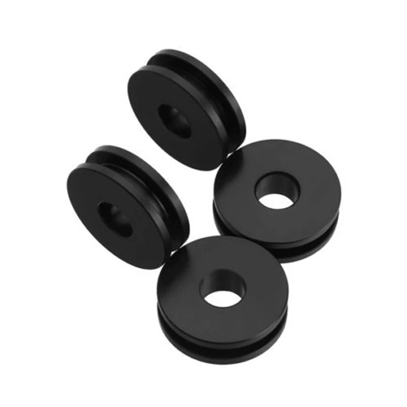 4Pcs Motorcycle Windshield Windscreen Bushing Grommet Set Black For Harley-Davidson Road King Softail Heritage EFI FLHR