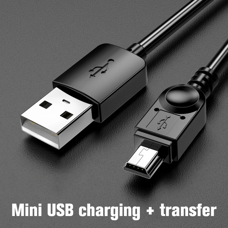 Boîtier de disque dur mobile USB 2.0 vers Mini USB 5 broches, chargeur de données rapide, alimentation V3, directions pour MP3, 4, voiture, DVR, GPS, TV, PS3, HDD, 1 m, 2 m, 3m