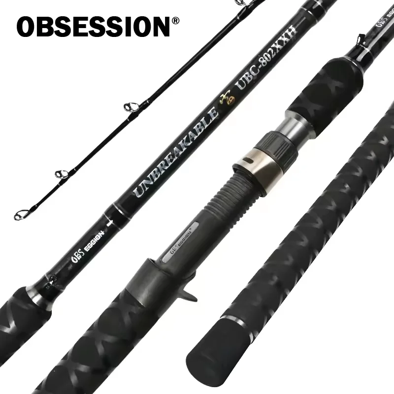 OBSESSION incassable 2.28m 2.4m serpent vivaneau pôle XXH puissance carbone Super dur canne à pêche coulée maluper cannes à pêche