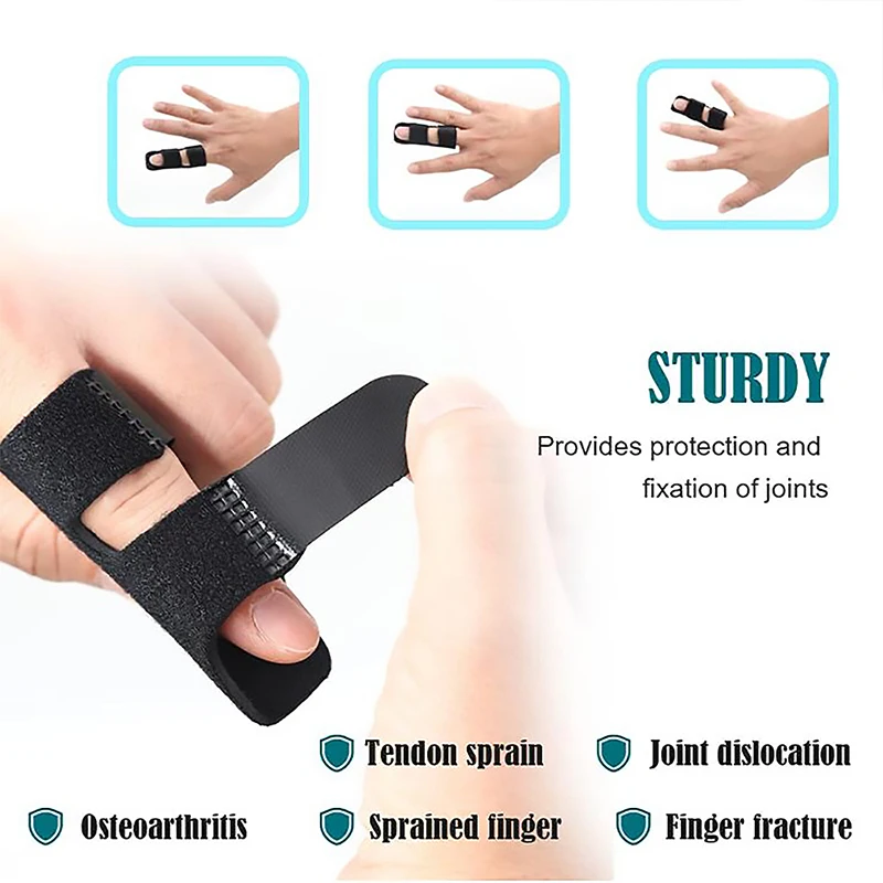 Trigger Finger Splint Adjustable Finger Brace with Aluminium Support for Finger Straightening Corrector Arthritis Pain Relief