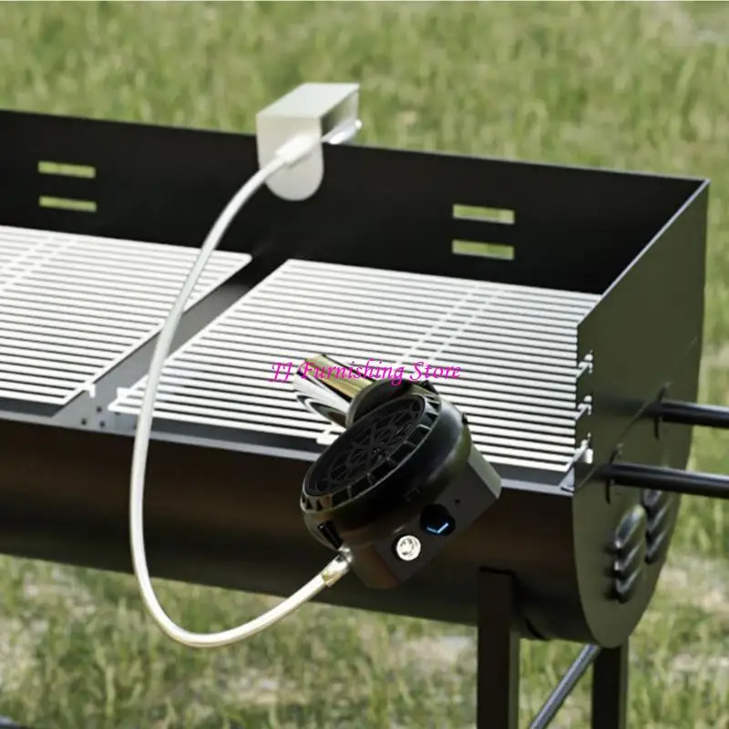 야외 요리를위한 A9LB BBQ 송풍기, 알루미늄 튜브와 USB 충전식 핸드 헬드 팬 벨로우즈