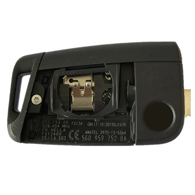 KEYECU originale OEM Flip telecomando portachiavi 3 pulsanti 434Mhz per Volkswagen Golf 7 Tiguan Touran POLO P/N: 5G0 959 752 BA