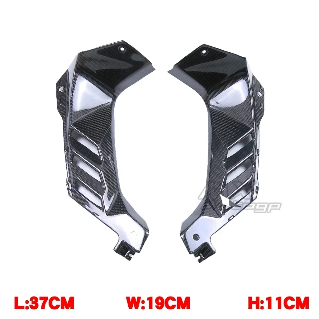 2023 NEW Carbon Fiber Upper Front Dash Air Intake Cover Cowl Fairing For KAWASAKI NIJIA ZX10R ZX 10R 2021 2022 Motorcycle Parts