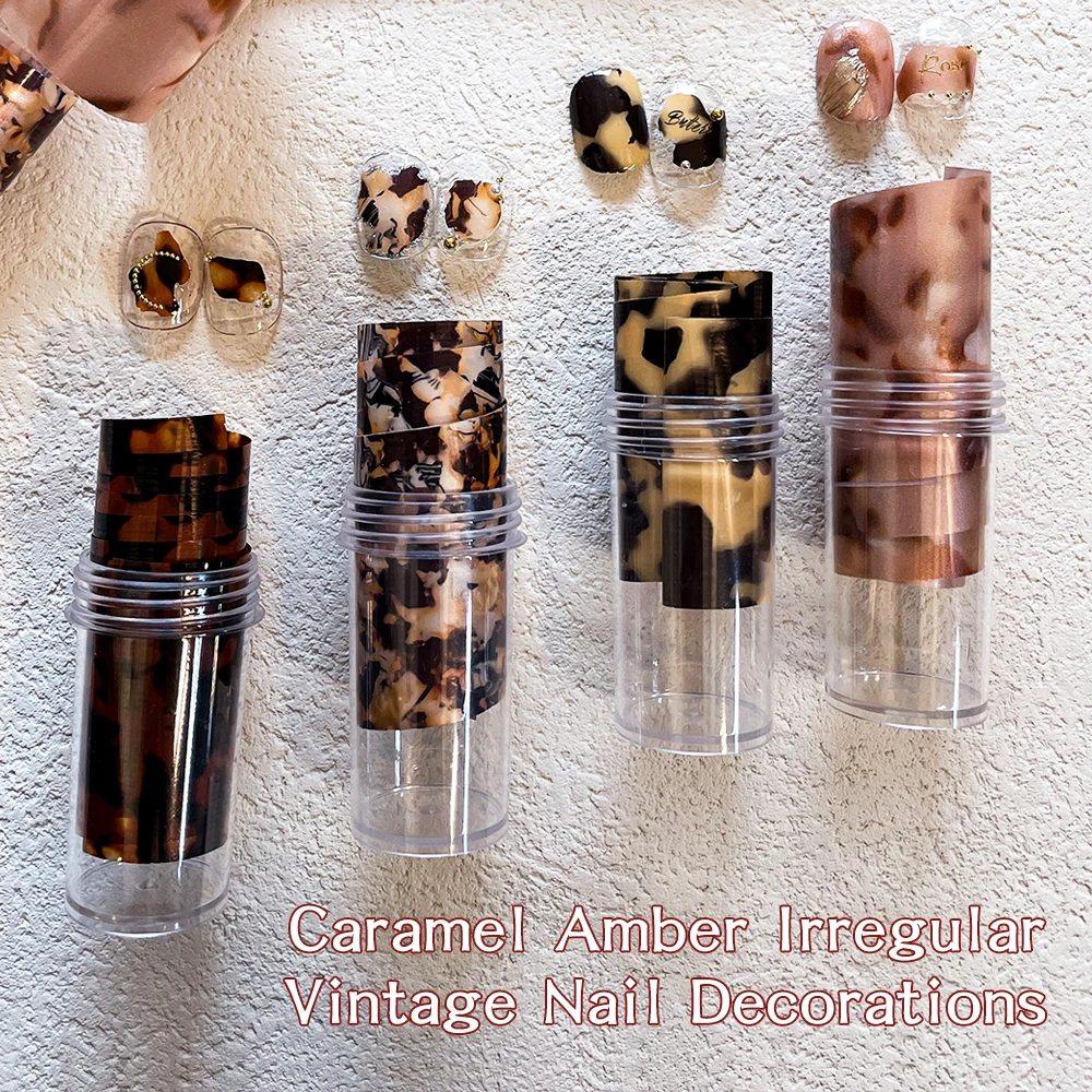 1 rollo de láminas para uñas con estampado de leopardo, papel de transferencia, pegatinas para decoración de uñas con patrón de animales salvajes sexis, calcomanías para manicura para diseño de uñas DIY