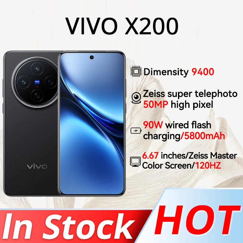 VIVO X200 Dimensity 9400 50MP Rear Camera IMX921 6.67