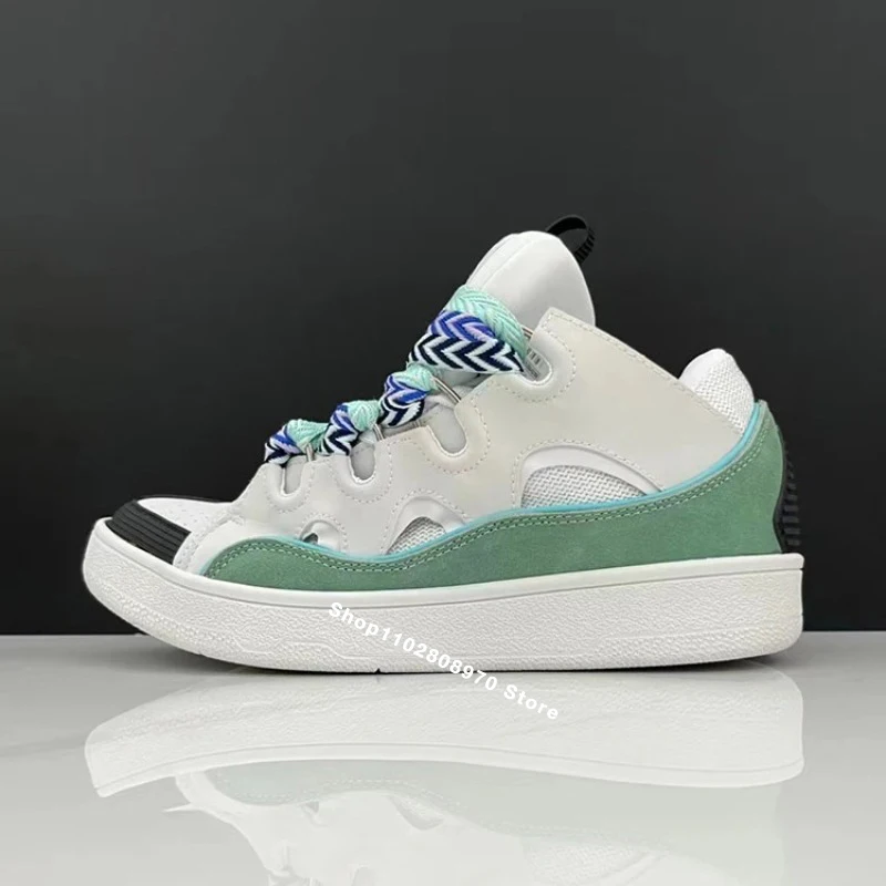 Zapatos deportivos informales de suela gruesa originales para hombre y mujer, zapatillas informales de moda de diseño de marca para parejas, zapatos de Skateboard