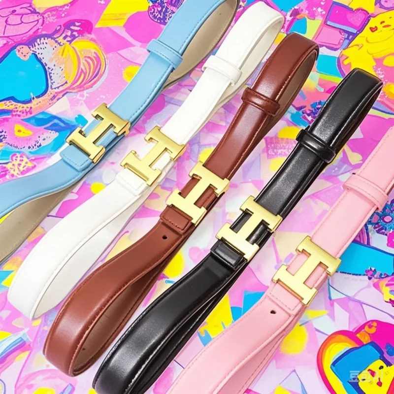 2025 Cintura da donna nuova Cintura versatile retrò con fibbia in bronzo Cintura sottile in pelle bovina2.3 Abito decorativo semplice ed elegante