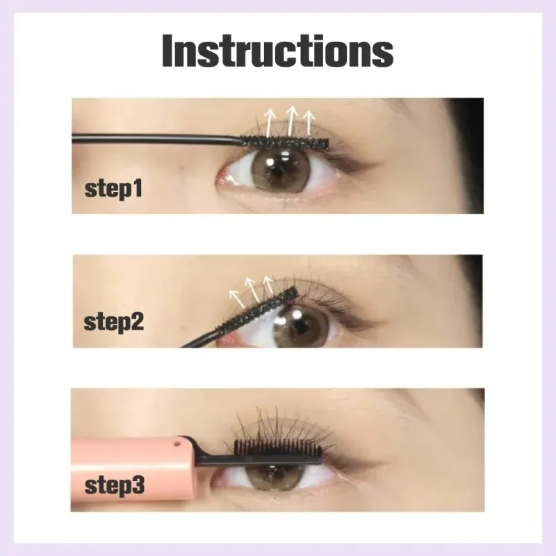 Mascara lungo affascinante a doppia estremità Nero/Marrone Arricciatura naturale Primer per ciglia impermeabile e resistente al sudore a lunga durata
