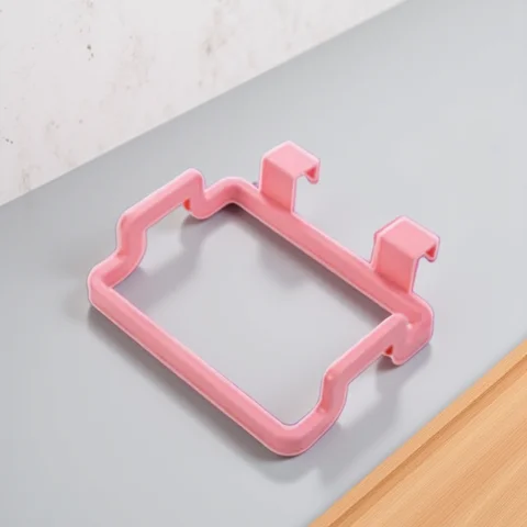 Pendurado saco de lixo cremalheiras saco de lixo rack de armazenamento saco de lixo titular portátil armário rack de lixo cozinha gadgets