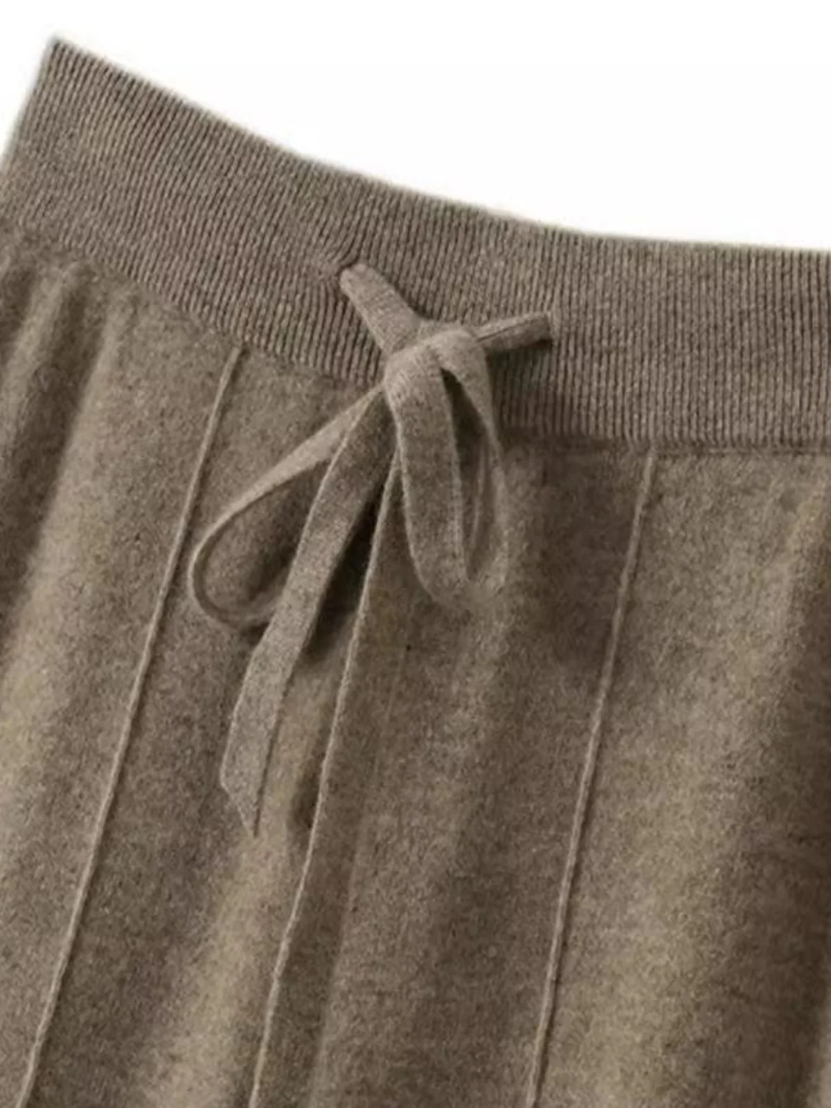 

Брюки с высокой талией на шнурке, прямые, свободного кроя, в пол, повседневные, для женщин, осенне-зимние, в корейском стиле